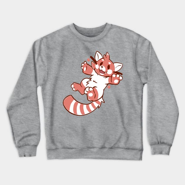 Cute Red Panda Crewneck Sweatshirt by TechraNova